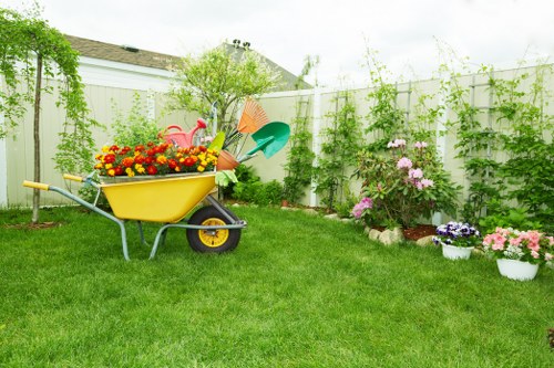 Seasonal garden care in an urban Spitalfields setting